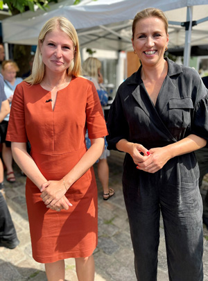 Besøg af Mette Frederiksen under cykelløbet PostNord rundt 2021 Besøg af Mette Frederiksen under cykelløbet PostNord rundt